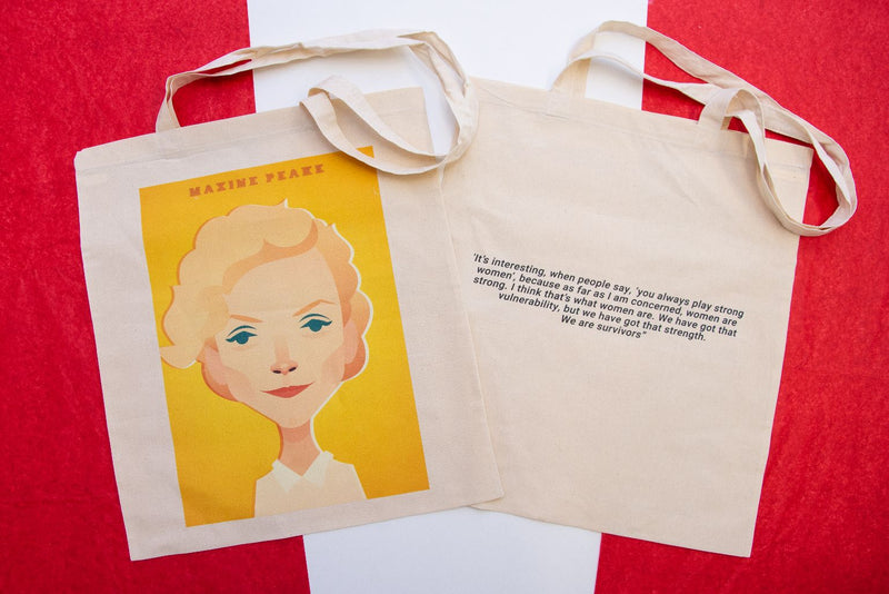 Maxine Peake Tote - Great Northerners by Stanley Chow