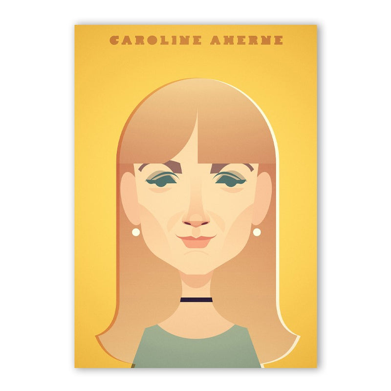 Caroline Aherne Print - Great Northerners by Stanley Chow