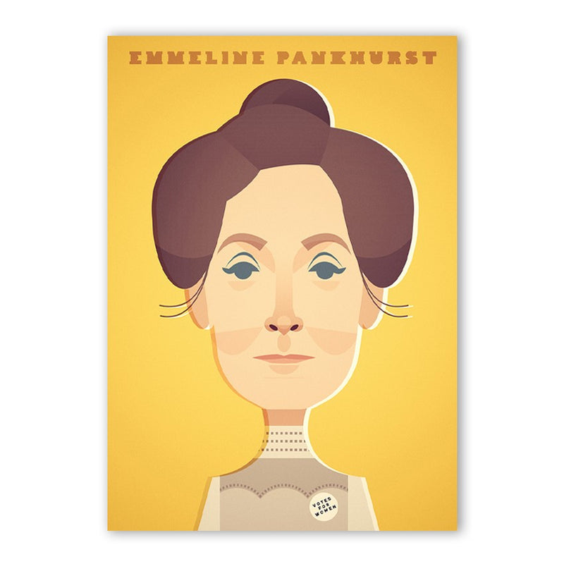 Emmeline Pankhurst Print - Great Northerners by Stanley Chow