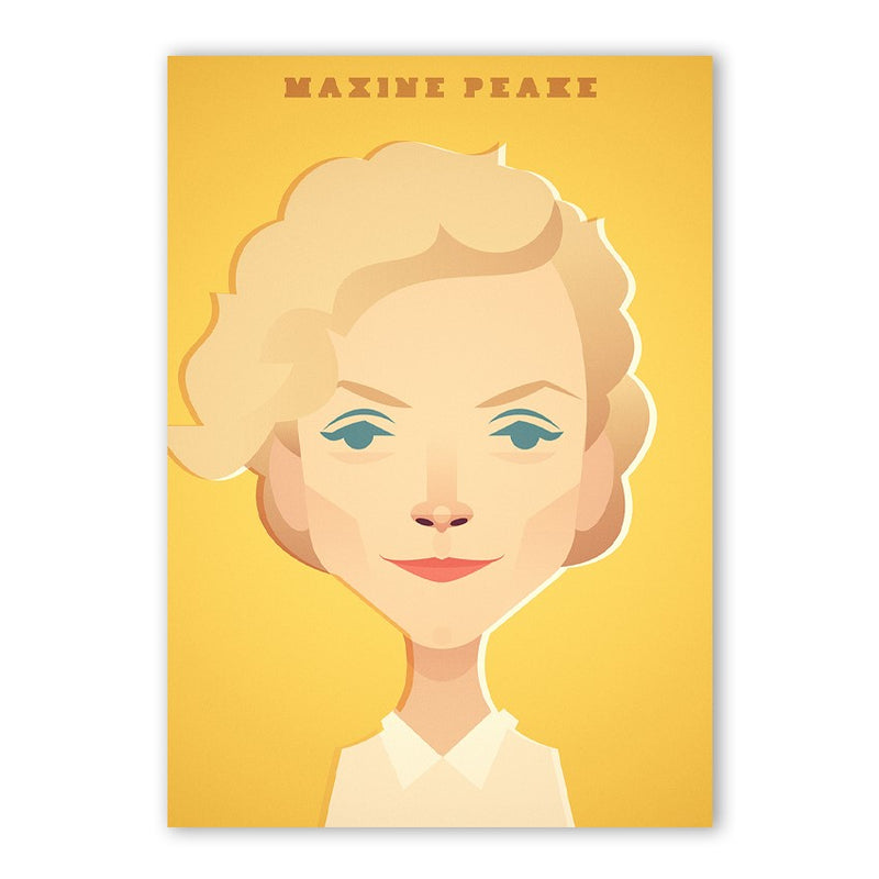 Maxine Peake Print - Great Northerners by Stanley Chow