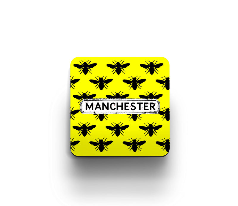 Yellow Bee Coaster by Tinned Snail